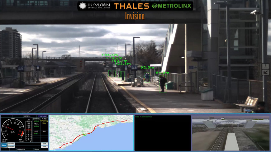 THALES, INVISION AI AND METROLINX SUCCESSFULLY ADVANCE AUTONOMOUS RAIL